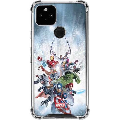 Marvel Avengers Assembled Google Pixel 5a 5G Clear Case